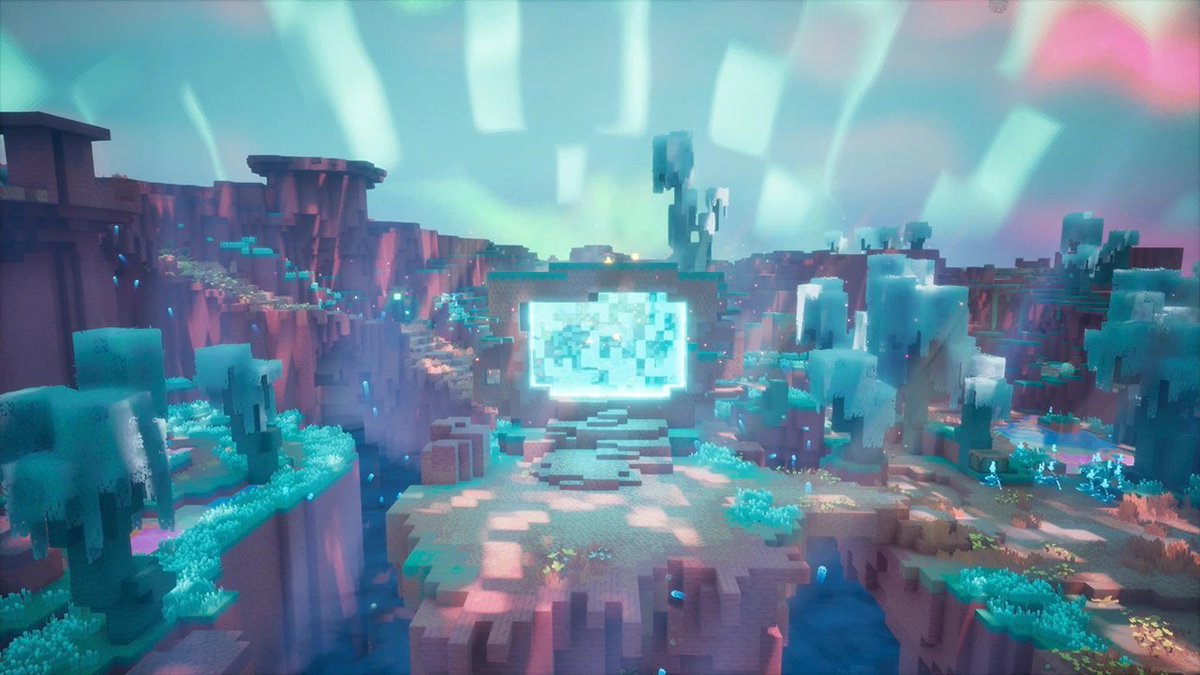 NotPaloIntel's tweet photo. Detalles de The Sift, la nueva dimensión de Minecraft:

- Estará conectada al Overworld mediante grietas repartidas por el mundo.
- Entrar en una de estas grietas transportará a los jugadores directamente a The Sift.
- Será una dimensión colorida y repleta de almas.
- Contará con nuevas criaturas, amenazas y zonas propias.
- Entre sus áreas se encuentran The Meadow y The Carapace.
- Podremos explorarla primero en Minecraft Dungeons II, que contará con un mundo interconectado en lugar de misiones separadas por niveles.