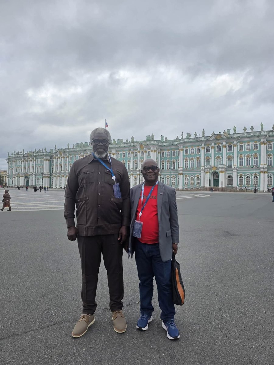 LNTA231's tweet photo. LNTA Board Chairman, Amb. Christopher Hayes Onanuga and Mr. Steveson Tweh Seidi, Deputy Director General for Culture, Heritage and Creative Economy, are currently representing Liberia at the St. Petersburg International United Cultures Forum in Russia. https://t.co/G8Hq8tA4ON