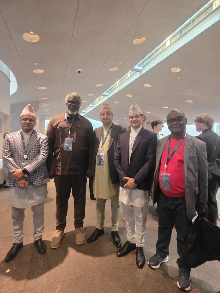 LNTA231's tweet photo. LNTA Board Chairman, Amb. Christopher Hayes Onanuga and Mr. Steveson Tweh Seidi, Deputy Director General for Culture, Heritage and Creative Economy, are currently representing Liberia at the St. Petersburg International United Cultures Forum in Russia. https://t.co/G8Hq8tA4ON