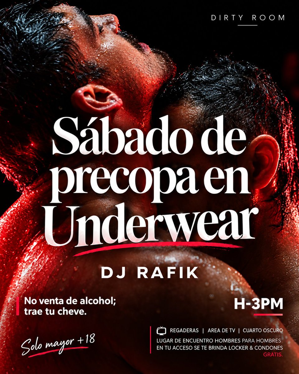 dirtyroomcln's tweet photo. 🔥 DIRTYROOM
Hoy celebramos el cumpleaños de uno de nuestros clientes al estilo Taylor Swift, pero con el toque de @dirtyroomcln: en calzones. 🖤✨
🎧 DJ Rafik • Live Set 7 PM
🕒 Desde 3 PM • +18
Te esperamos!!
Inf al 6674145489 https://t.co/1dDMPBD315