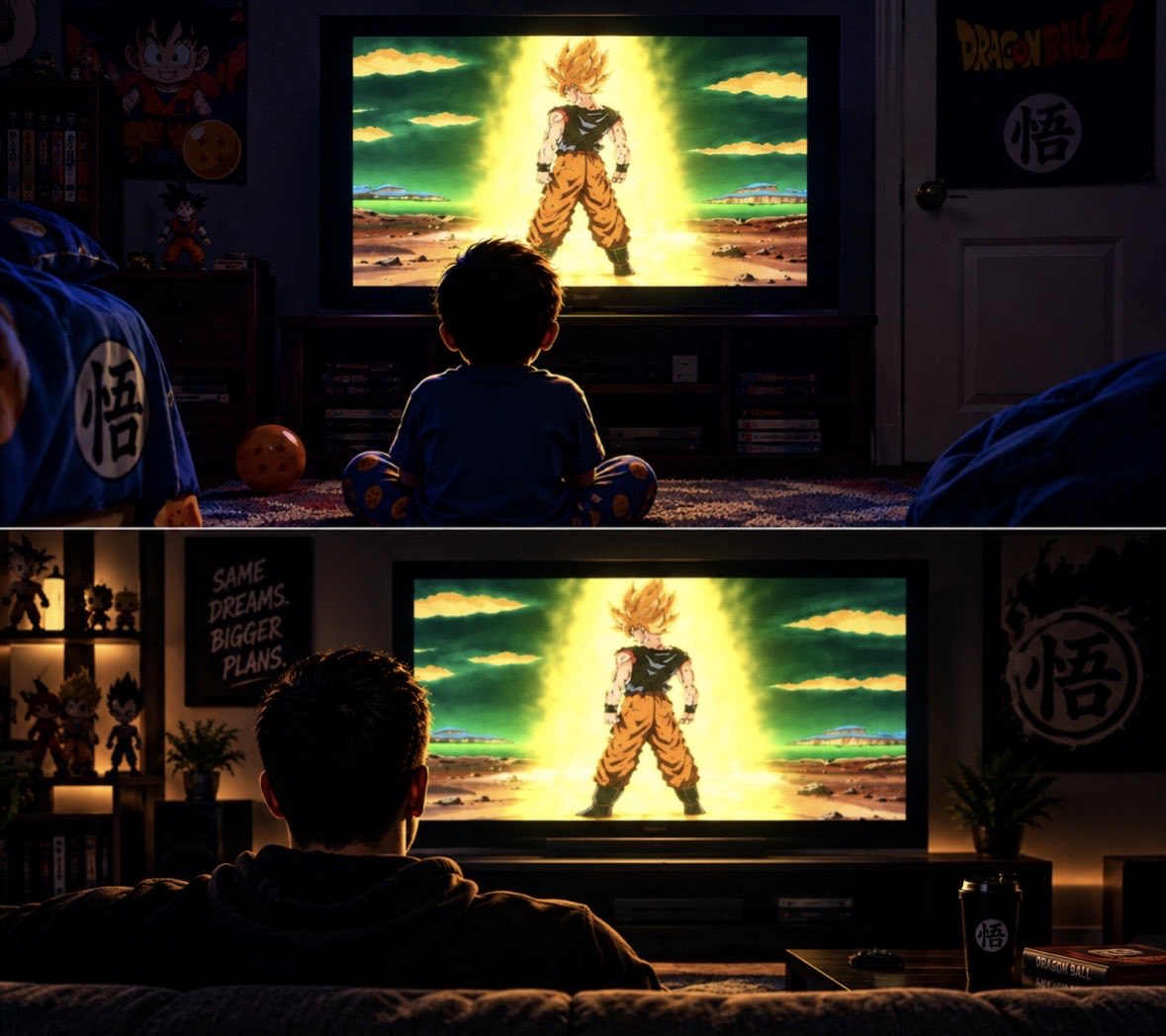 DBZSquad_'s tweet photo. No matter the age, the feeling never changes. https://t.co/WKEzBaCwn7