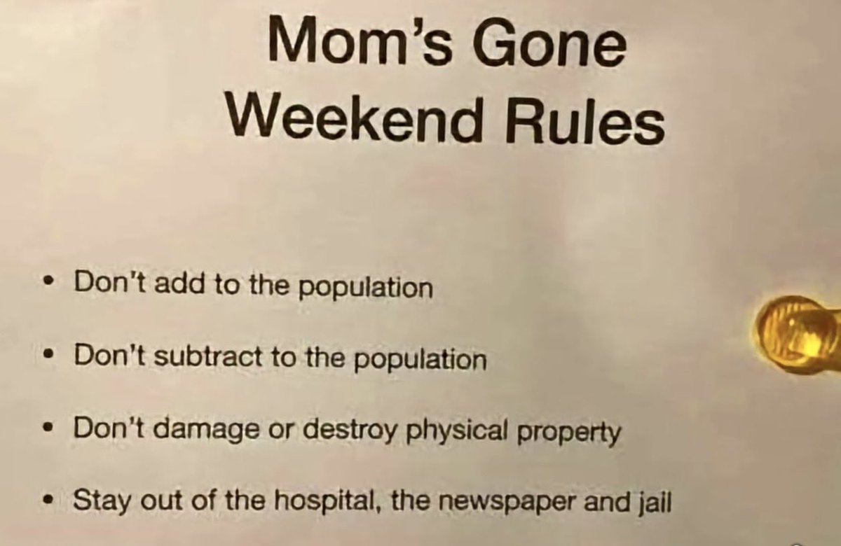 atensnut's tweet photo. Pretty good rules if you ask me!! 👌🏻 https://t.co/bpQYr3z8aC