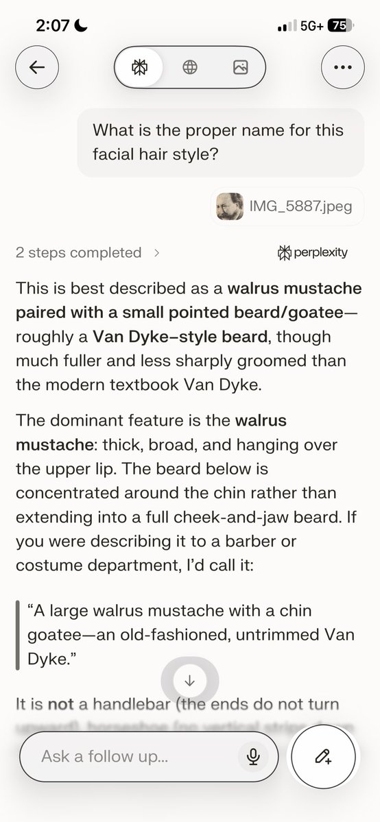 jackbchi's tweet photo. @good_faces_bot Sorry, I guess it’s actually called a walrus mustache https://t.co/beEnSuVxAH
