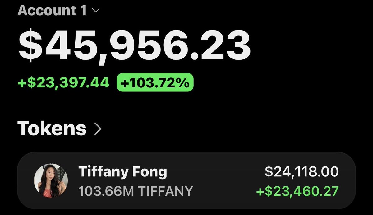 Soltrader_1's tweet photo. $TIFFANY is making waves printing massively on my Alpha telegram group 🚀🏆📊

If you’re in my  tg group your copy trade would have been on same profit as I am.

Ca: SaPFjDCz4bcrqVkU6JWjskJftp9jENNxP5T9Ur1pump https://t.co/kMgcOhczgs