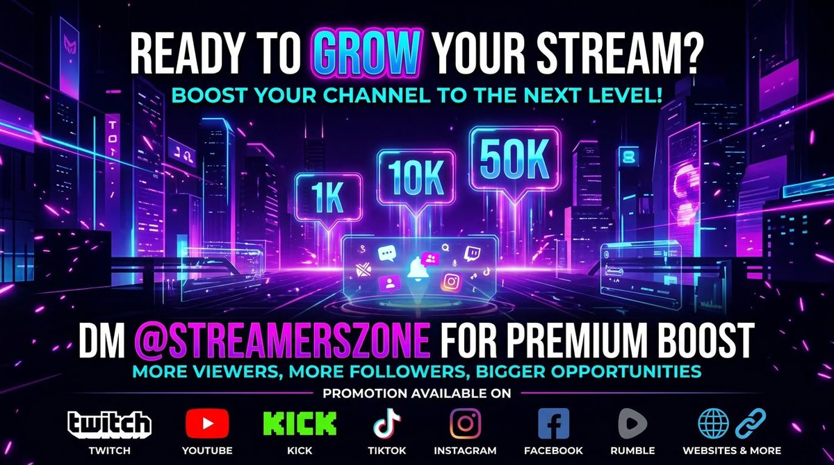 ProStreamerRTR's tweet photo. Streamers and Content Creator📢  

•  Drop your links and handles and start a follow chain  
•  Boost your channel!  
•  Creators Let’s thrive together!
•  Network together and interact, Like and repost  
•  I'm dropping subs all day!

#StreamerCommunity #Links 👇 https://t.co/N0kUsdu1Ia
