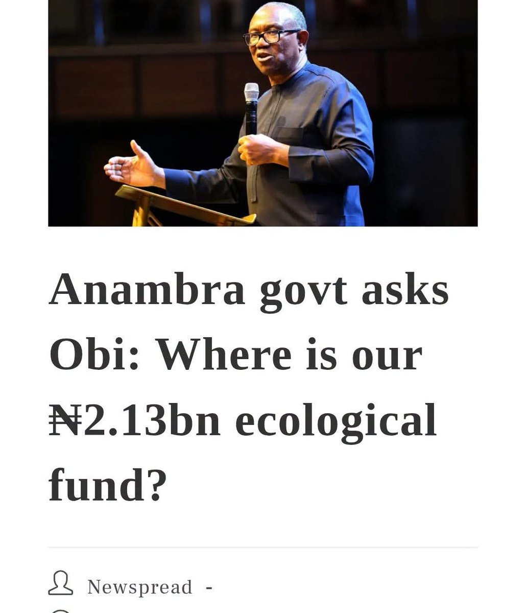 OsosaChris's tweet photo. Peter Obi clearly stated he saved the #2.13billion Anambra State ecological fund in the State's First Bank account with the specification of the Bank's branch at Awka. The Charles Soludo government obtained the statement of account of the government transactions through the same bank without a trace of the lodgement of Peter Obi's claim. The two questions to ask would be:

1. Did Peter Obi lie? 
2. Did Peter Obi make a mistake with his claim? 

If Peter Obi made a mistake with the actual account he lodged the money, he should make his error public. If Obi is lying about the fund, where is the money? Lastly, if Peter Obi is not coming forward, the Anambra State Government should make public the statement of account that reflects the government transaction with the bank during Peter Obi's tenure as the Governor of the State. Accountability in public office is sacrosanct. Peter Obi, where is the money? #econologicalFund #2billionnaira #Anambra