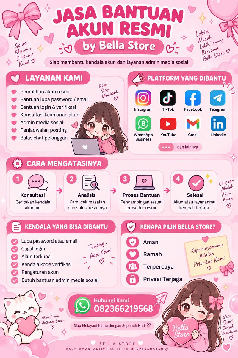 rynnpe's tweet photo. Menyediakan Jasa Pemulihan Akun, Hack Akun, Hapus Akun, Sadap WhatsApp &amp; Lacak Lokasi | Instagram | Facebook | Tiktok | Tele &amp; Lainnya✨

= Akun Terhalang Kode login / A2f
= Akun Terkunci / Di Hack
= Akun Yang di Tangguhkan / Akun Terblokir

Trusted &amp; Full Testi | Wa Di Bio Aku🫶🏻 https://t.co/nrGg7HMSWI
