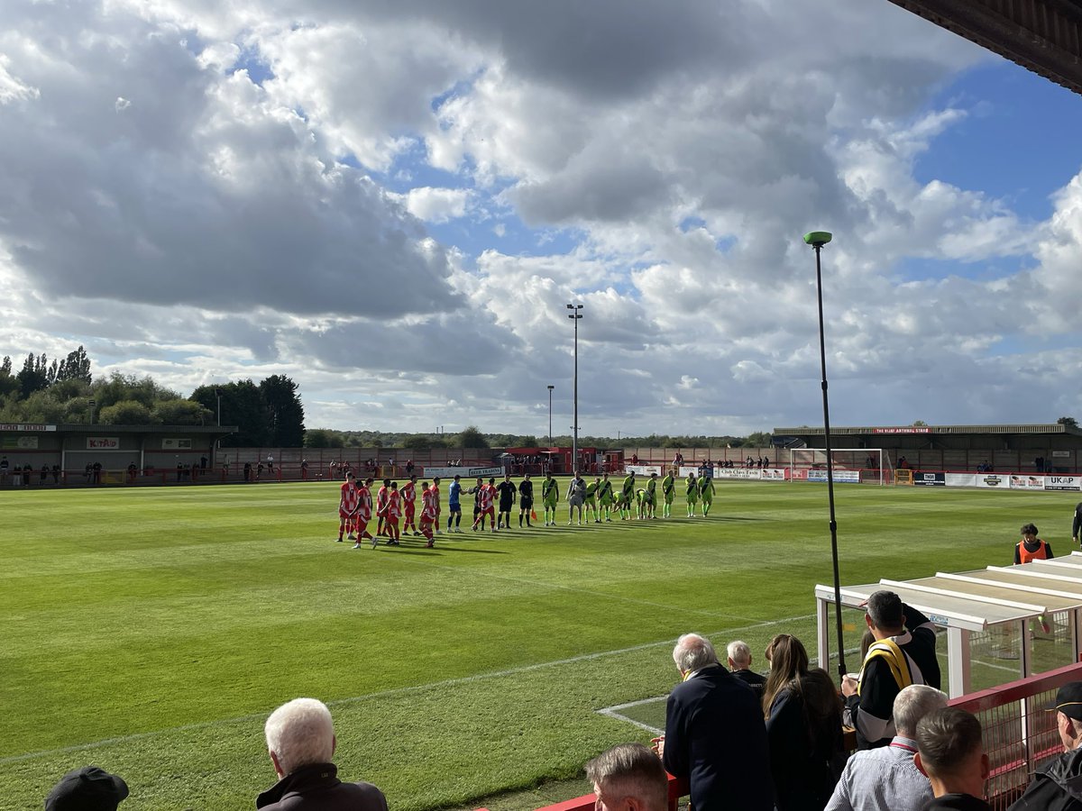 SimonHumphreys1's tweet photo. A first league goal for James Kirby from the penalty spot wasn’t enough as @CongletonFC suffered a 3-1 defeat at Cheshire rivals Witton Albion in front of 587. #Congleton https://t.co/4mRIt5GeiH