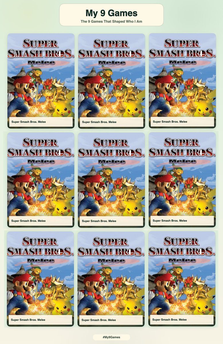 Melee_Hell's tweet photo. 9 games https://t.co/iNnC7lFJkZ