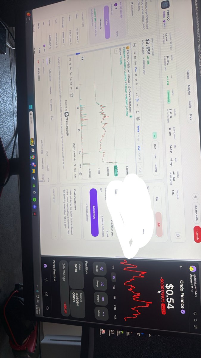 0xBullishSaint's tweet photo. Just received 3.9 $ondo from holding $CONDO AND guess what 1 $ondo = 1 $CONDO soon https://t.co/vZMJqHhfOq
