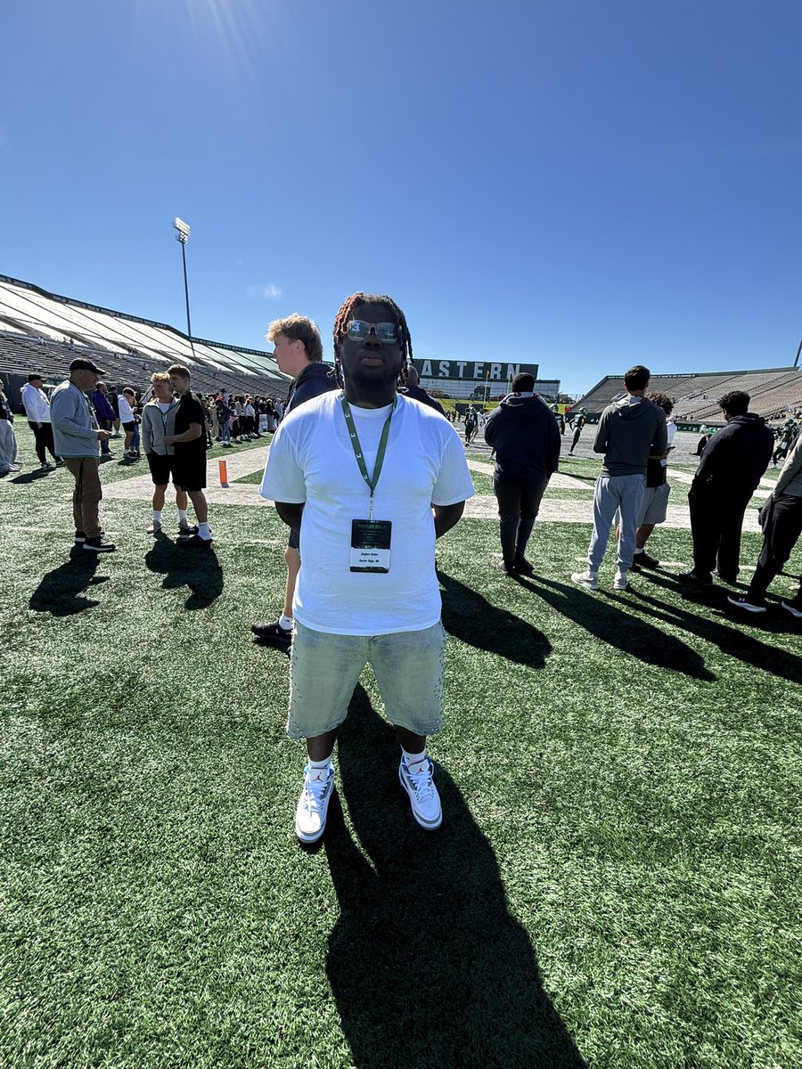 JaylenKater's tweet photo. Thank you @Coach_Creighton and @reidphila06 For the great conversations and thank you @EMUFBRecruiting For having me today can’t wait to be back!!! @coachmattjohn @TylerThedorff @CCCBroncos2026 @CCCLionsFB @AllenTrieu @JUCOFFrenzy @Gintoki_2305 @BerkleeBound14 @JuCoFootballACE @CoachHill1