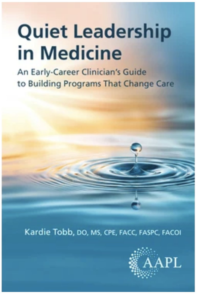 Kpakanati3's tweet photo. Just ordered my copy of @DrKTobb's first book, Quiet Leadership in Medicine! 📚

A true leader who talks the talk and walks the walk—I can’t wait to soak up her wisdom as I build a program at my institution as an early-career cardiologist.

🔗 https://t.co/7tcA8QUcbf https://t.co/LZfcXTNUlt