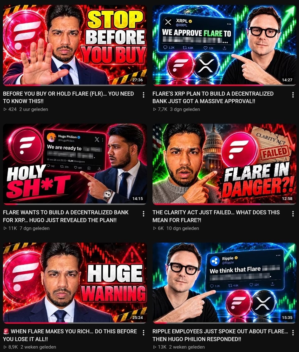 KingKaranCrypto's tweet photo. I've made over 150 YouTube videos covering Flare news and explaining simply about the tech. 

With more than 750K combined views, and an average of 6-10K views per video, I've become the biggest creator consistently covering Flare and have helped introduce thousands of people to the Flare ecosystem.

I've done all of this independently without being paid or endorsed by @FlareNetworks.

And while I don't always know if the work is noticed or appreciated, I'm proud of what I've built and the community that supports me.

Always grateful. 🙏