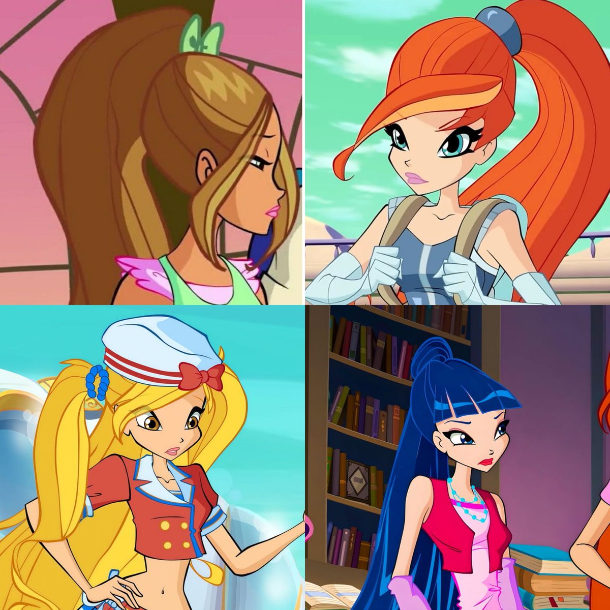 thebloomix's tweet photo. Ponytails look so ugly and stiff in the Nick art style https://t.co/ith8tm9lXH