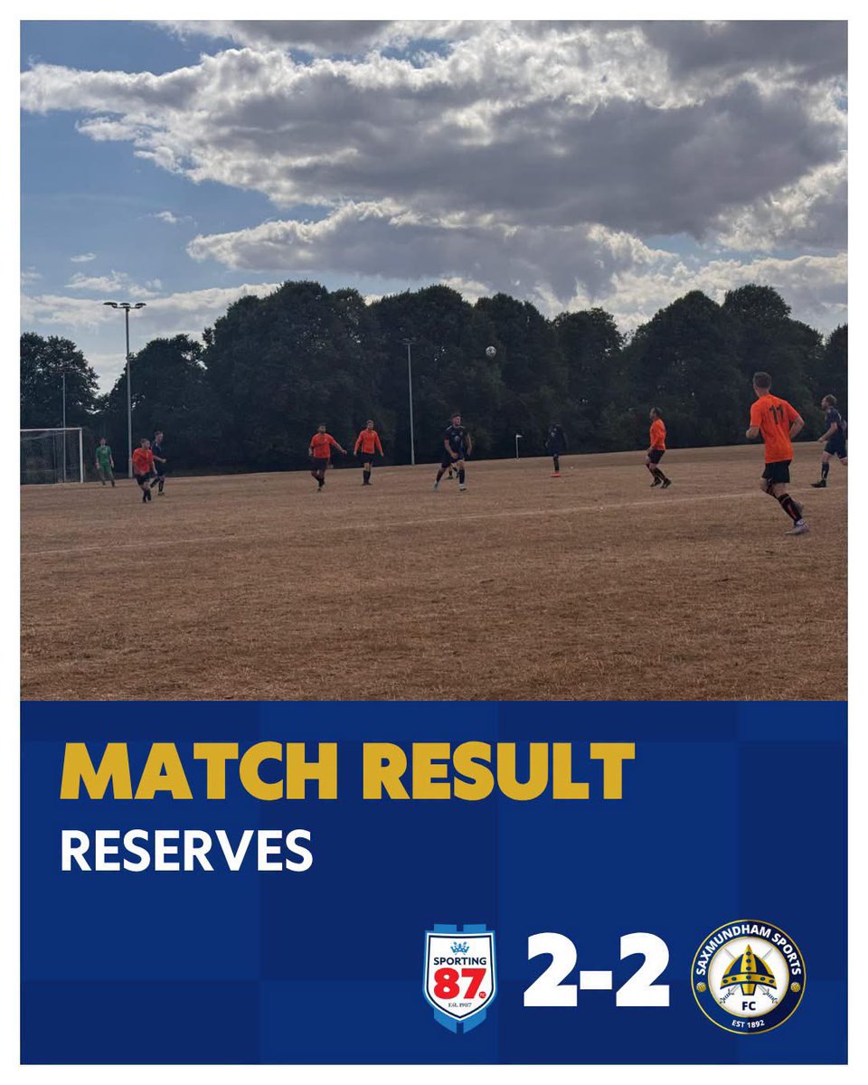 saxsportsfc's tweet photo. A hard fought draw for a depleted reserves side - goalscorers Jack Balls and Will Brotherton (sponsored by @martinsalterandco)

⚽️🎷 #upthesax https://t.co/BwERc8poGN