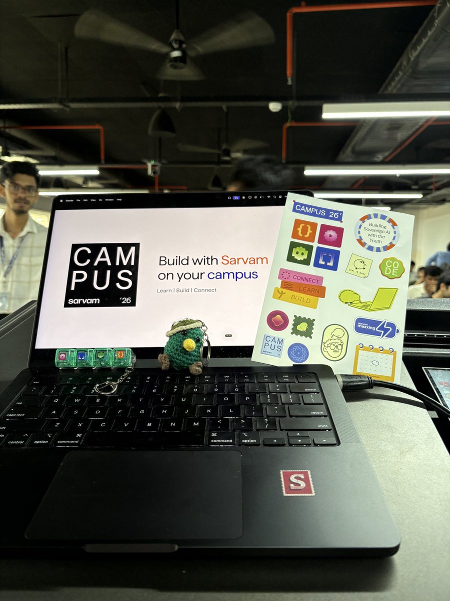 VinayakGavariya's tweet photo. Crazy start of Sarvam Campus at IIT Madras and SRM Today.

Did two hand-son workshops and build-along sessions 

1 day
2 Workshops
350+ attendees 
130+ projects built in 45 minutes.

loved it! https://t.co/qkmGPN6wz5