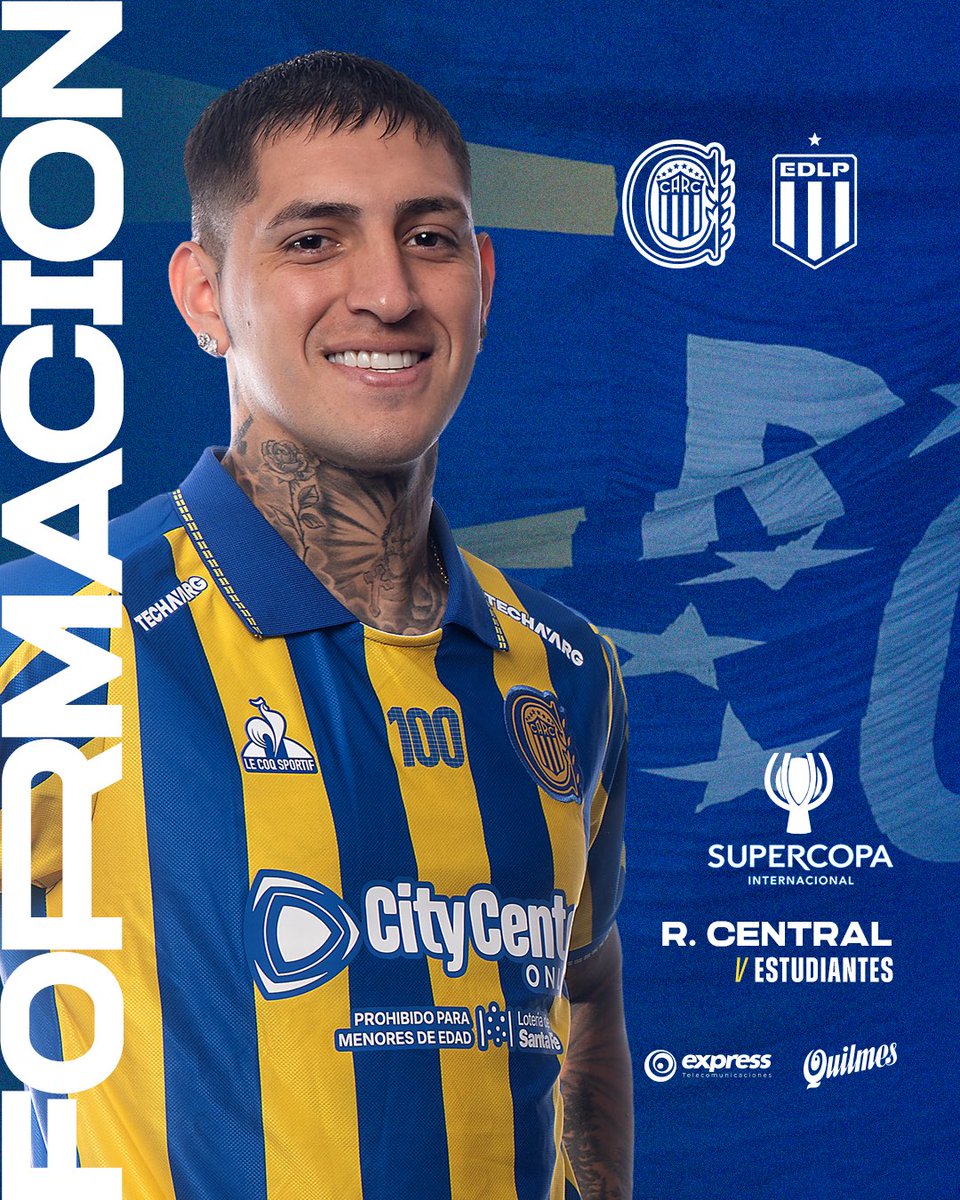 RosarioCentral's tweet photo. 📋 ASÍ FORMA EL MÁS GRANDE 

Así forma #RosarioCentral 🇺🇦 https://t.co/jHM3lrA74G