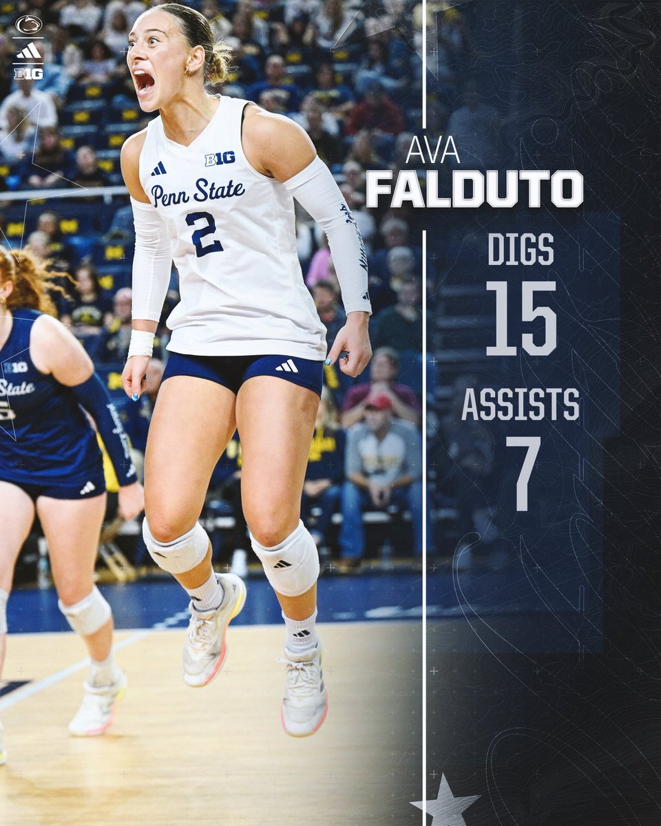 PennStateVBALL's tweet photo. B1G numbers in a 3-1 win at Michigan 📈 

#WeAre https://t.co/LfvVfZwHbT
