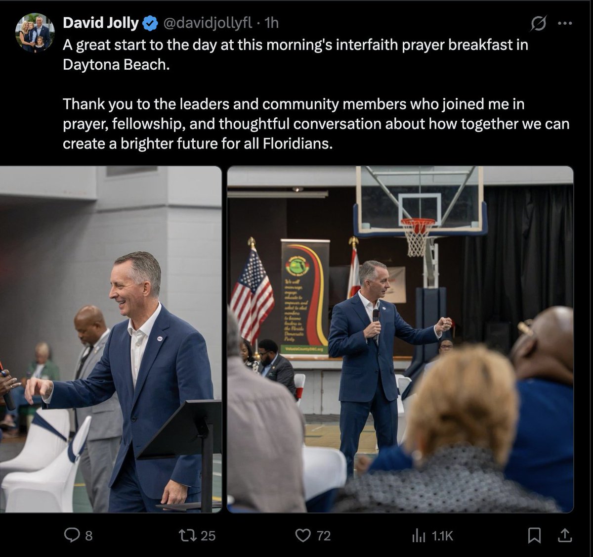 Florida1stMike's tweet photo. Would you rather attend:

>Jolly 'interfaith prayer breakfasts'
>Byron 'Jewish Friendship Circles'
>Fish mass https://t.co/5XBwy5xZP2