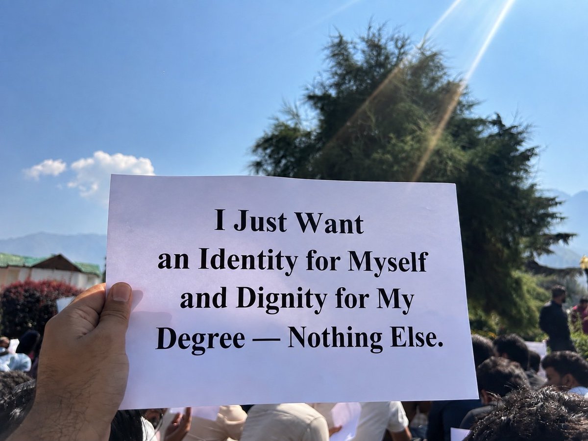 Basitwani345's tweet photo. @JavedDar_NC we are not asking for Special Treatments—only identity,dignity and fair opportunities for our degrees and careers. listen to Agriculture students and graduates and address our concerns. @OmarAbdullah @CM_JnK @javidahmaddarjk
#AgricultureStudents #JammuKashmir https://t.co/3IcPpuj81O