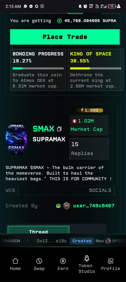 supramax000's tweet photo. King of the hill soon @AtmosProtocol 
$SUPRA
$SMAX
LETS F*K*G GO ! https://t.co/3FP47IA6PI