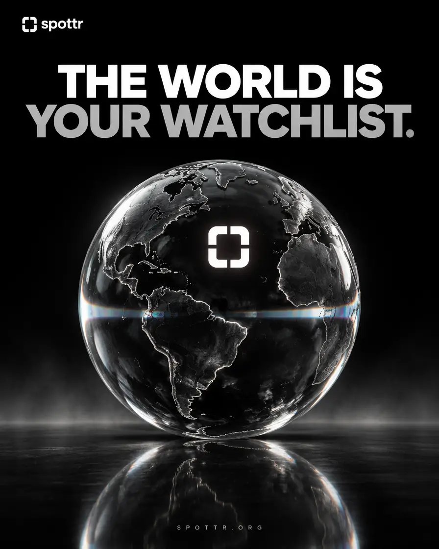 UseSpottr's tweet photo. The world is your watchlist.

https://t.co/QDFpPLWxcF https://t.co/L3hziJEoYQ