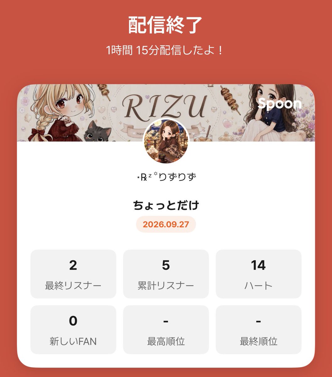 rizu04rizu's tweet photo. 夜中に目がさめて突然配信したのに来てくれたみんなありがとう(* ᴗ͈ˬᴗ͈)” https://t.co/bdcR2CKU3B