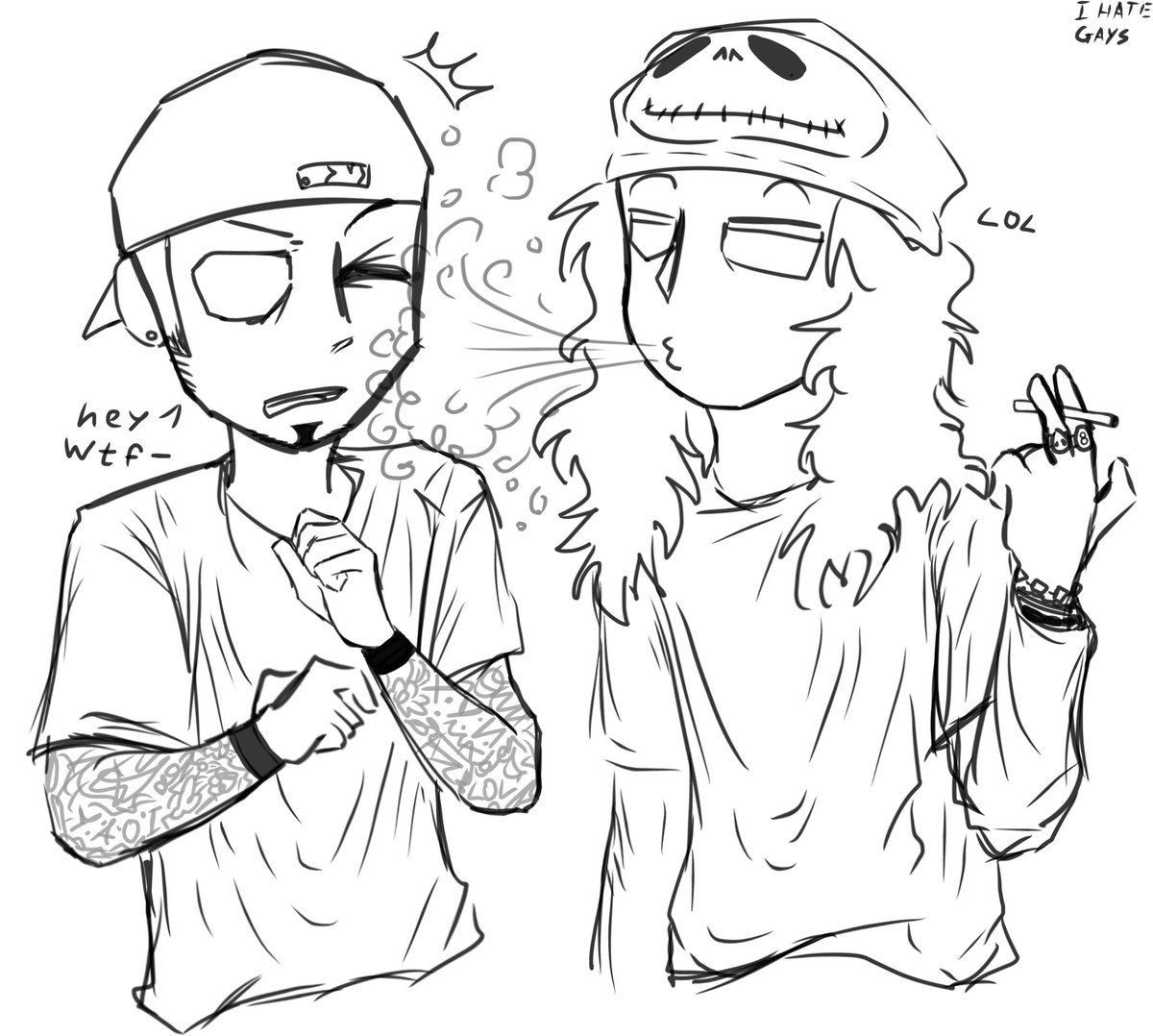 Lojkanoname's tweet photo. i love them 😭😭😭😭 so much 😭😭😭😭 ughhh 😭😭😭😭 fucking idiots 😭😭😭😭 im a little bit scared to post it here but i really love fred n corey..... https://t.co/KugKz3HIj0