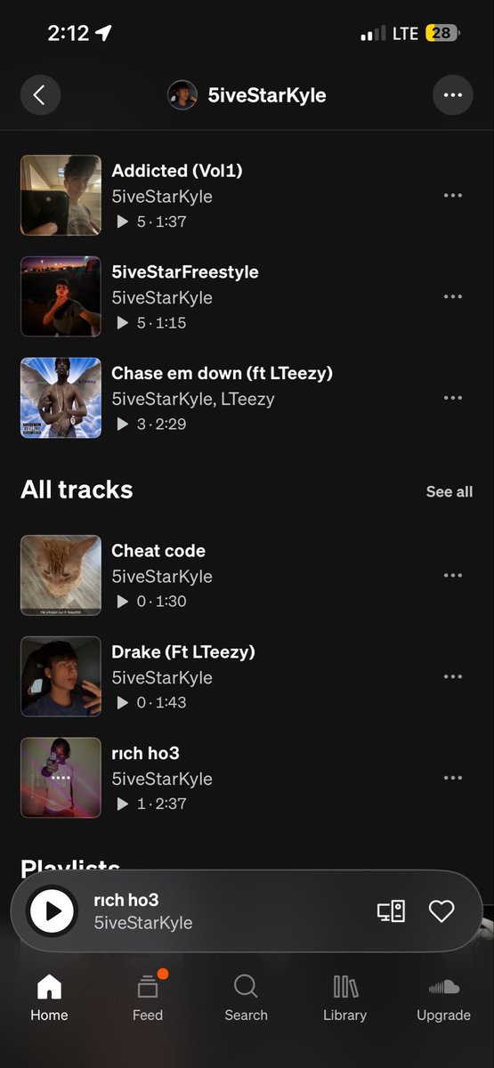 5iveStarKyle's tweet photo. CALLING ALL UNDERGROUND RAPPERS!!!
Check out my SoundCloud @5iveStarKyle go listen to my music and if u fw my work follow I’ll follow back the 1st to follow pls check me out. Album coming soon ‼️ Thanks! Follow my
Twitter too!  I also added one of my songs from SoundCloud. https://t.co/uVDequ0RXc