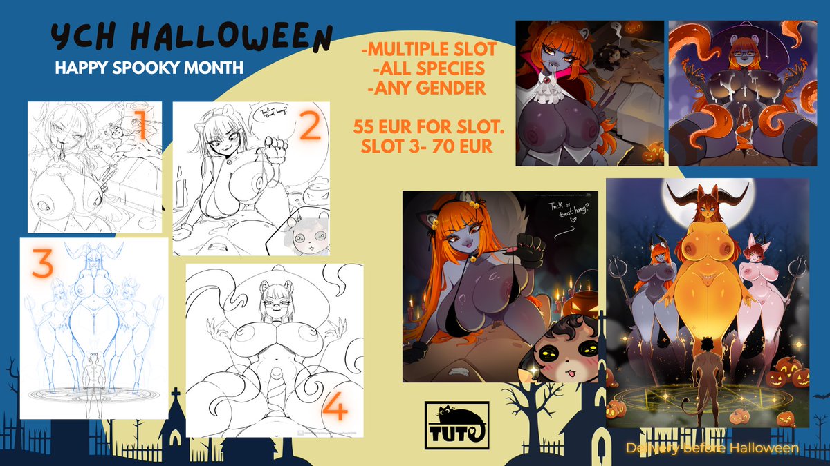 bambimaximo3000's tweet photo. New YCHs available, if you're interested send me a message🎃📷 🎃 https://t.co/U5veW56XCm