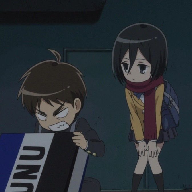 mikaqvia's tweet photo. calm gf and overdramatic bf https://t.co/J84idbiXRE