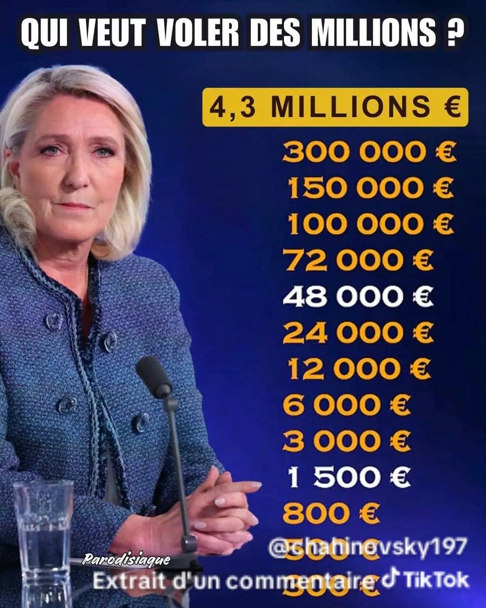 DBGDBFDBB's tweet photo. @MarionMarechal @EmmanuelMacron @sanchezcastejon Oui c'est vrai, nous allons éviter d'avoir la racaille corrompu, raciste et voyou qui ont été condamnée pour détournement de plsu de8 million de fonds publics gouverner se pays.
#RassembloNazi_FN_RN parti créé par la #Waffen_SS
2027 je VOTE @JLMelenchon https://t.co/DaoCfuNpoW