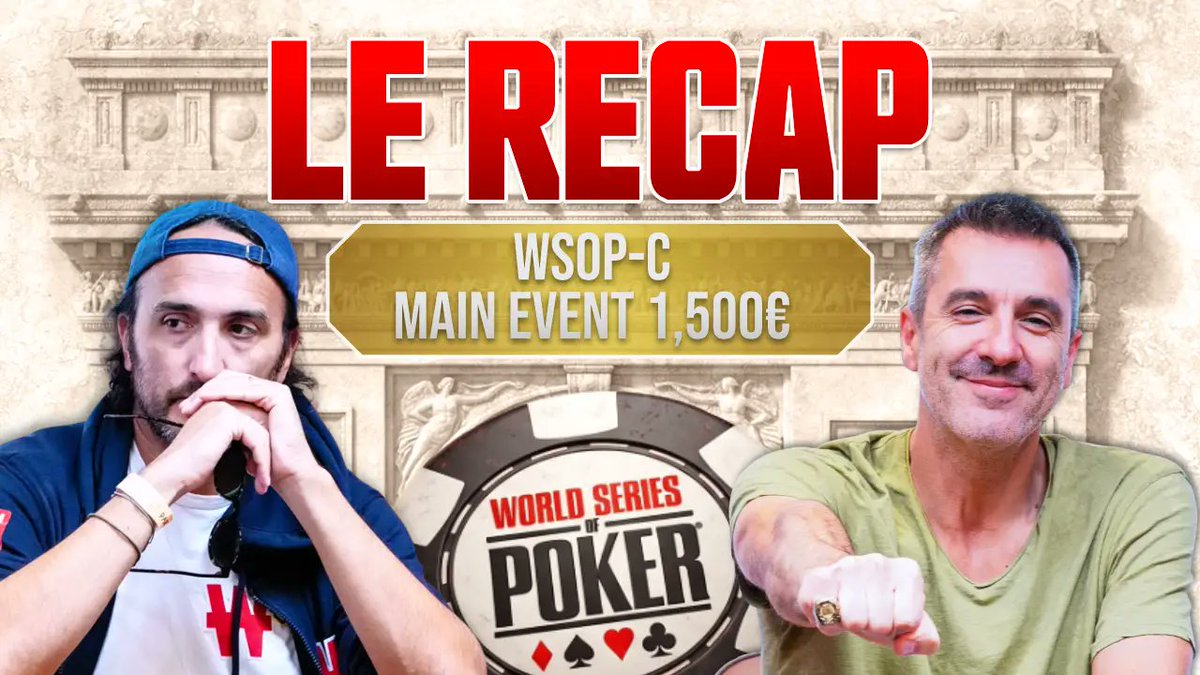 valueequaltrue's tweet photo. Comment s'est terminé le Main Event des WSOP-C ? 😁

C'est dans le Récap pour @TexapokerLive et @partouche ! https://t.co/oUG7atmMlS