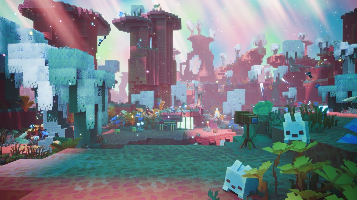 FearedBuck's tweet photo. Minecraft officially announces “The Sift,” a brand-new dimension coming in 2027, alongside new Ice Caves.

The Sift will become Minecraft’s fourth dimension alongside the Overworld, Nether and End. https://t.co/FeIsGUGaCj