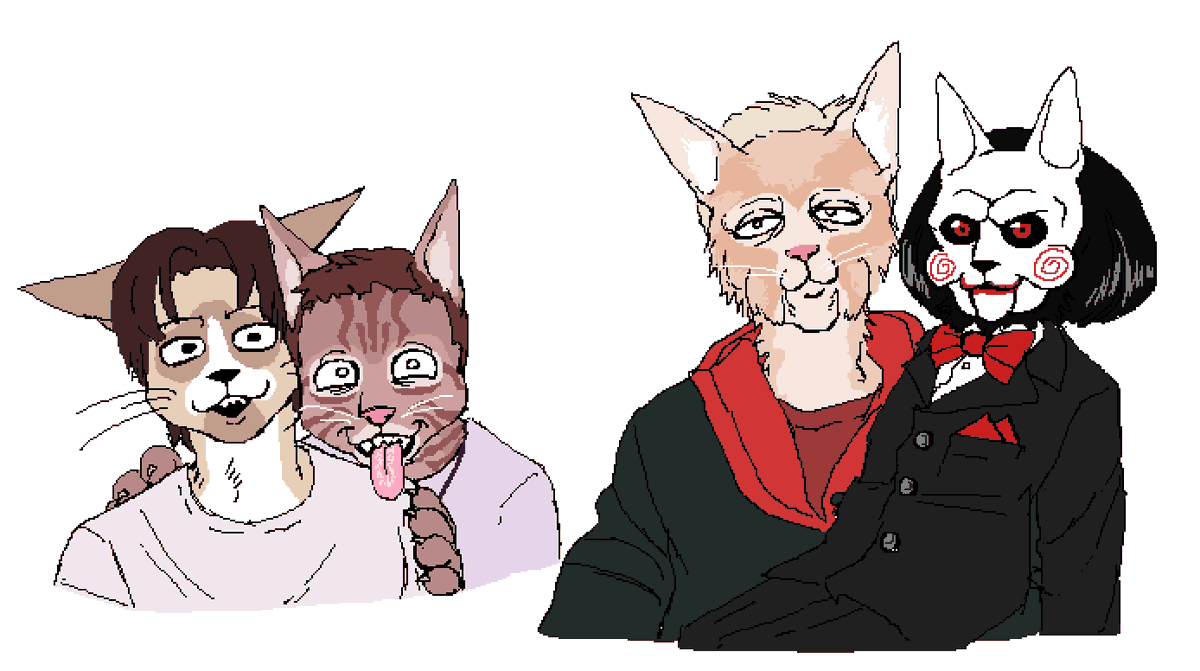sfd28__'s tweet photo. we got impatient.

more slasher villain kitties https://t.co/HaytiPSc41