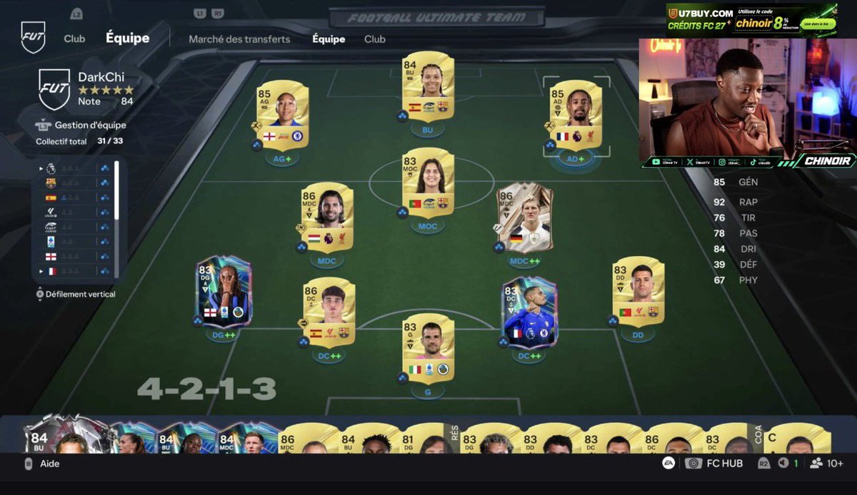 ChinoirTV's tweet photo. J’ai rejoins le FC Baddies 💅

Elles font tellement la différence que j’ai rejoins le classement FCPro..

Je voulais pas revivre une année fc26 bis.. malheureusement les femmes sont encore au dessus des hommes. https://t.co/yJiA6tY9zX