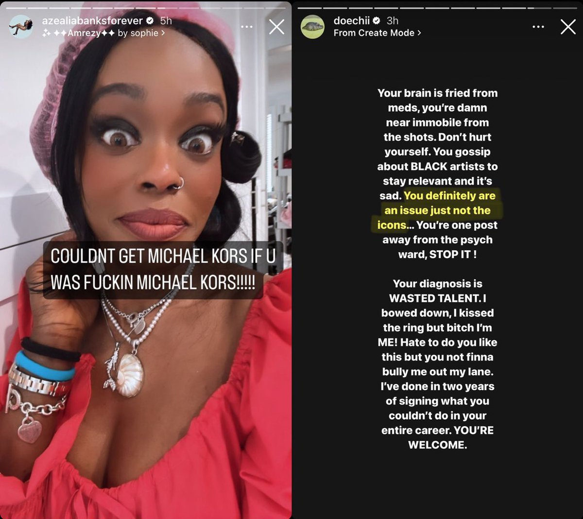 YSLONIKA's tweet photo. them using nicki lyrics to drag each other is so funnyskjdksjs 😭😭😭 https://t.co/rJC4HBZEk5