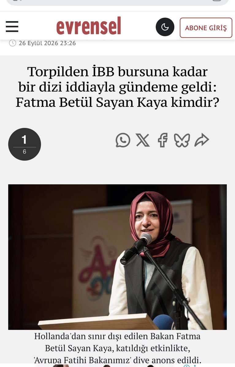 nasuhbektas4's tweet photo. Torpilden İBB bursuna kadar bir dizi iddiayla gündeme geldi: Fatma Betül Sayan Kaya kimdir?

https://t.co/8Lft0ttkl4 https://t.co/z8rlhesaSm
