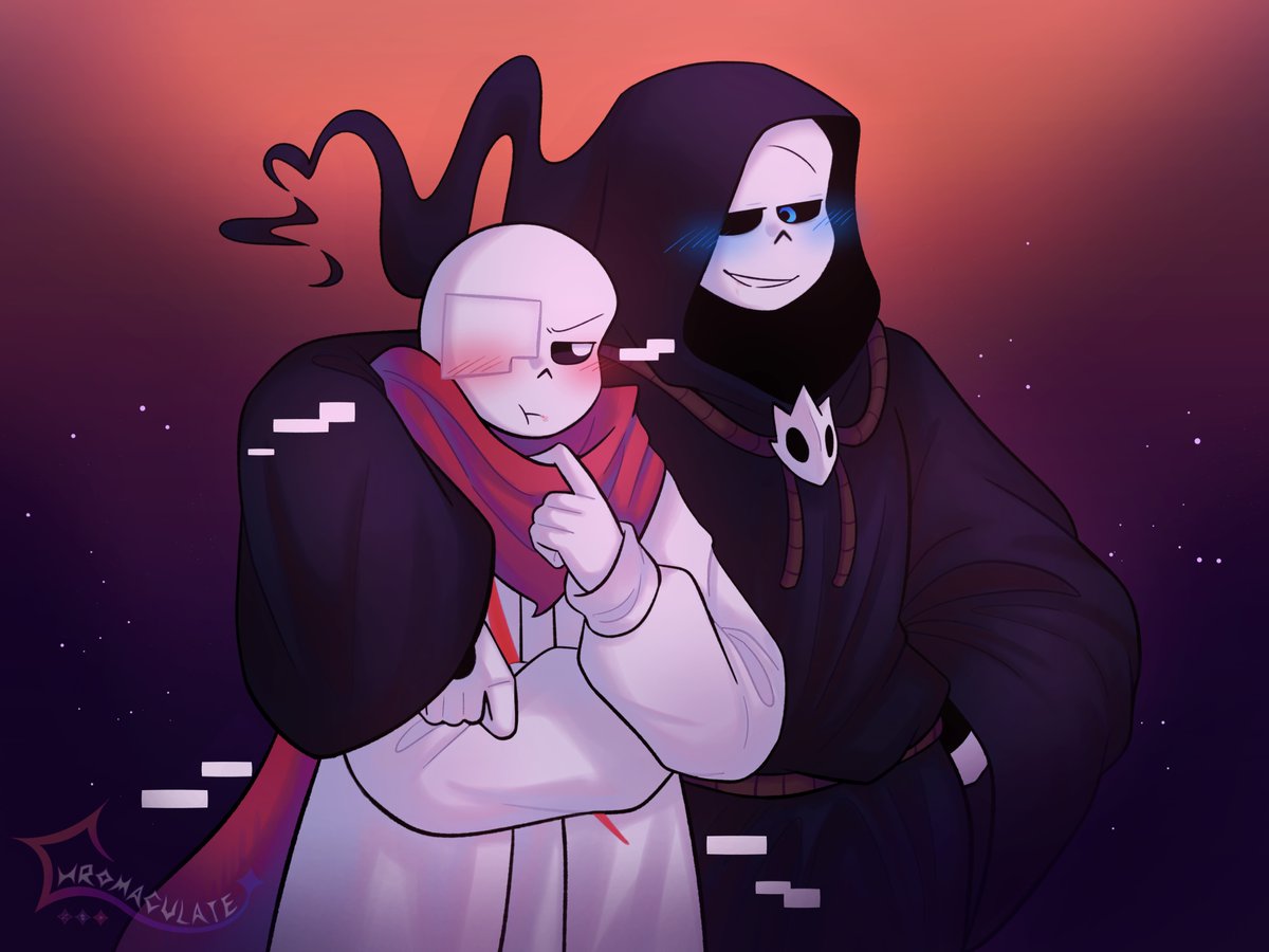 Chromaculate's tweet photo. [G: "I hate you" R: "Sure you do~"] >:) https://t.co/POvDgAnlps