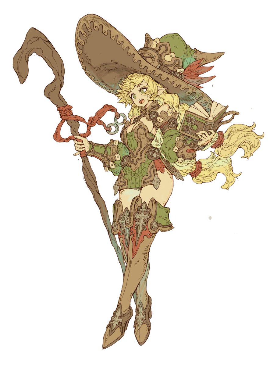 nrcgray's tweet photo. I finished the lineart for this witch and her crazy hat: https://t.co/ItKRpSDhpE