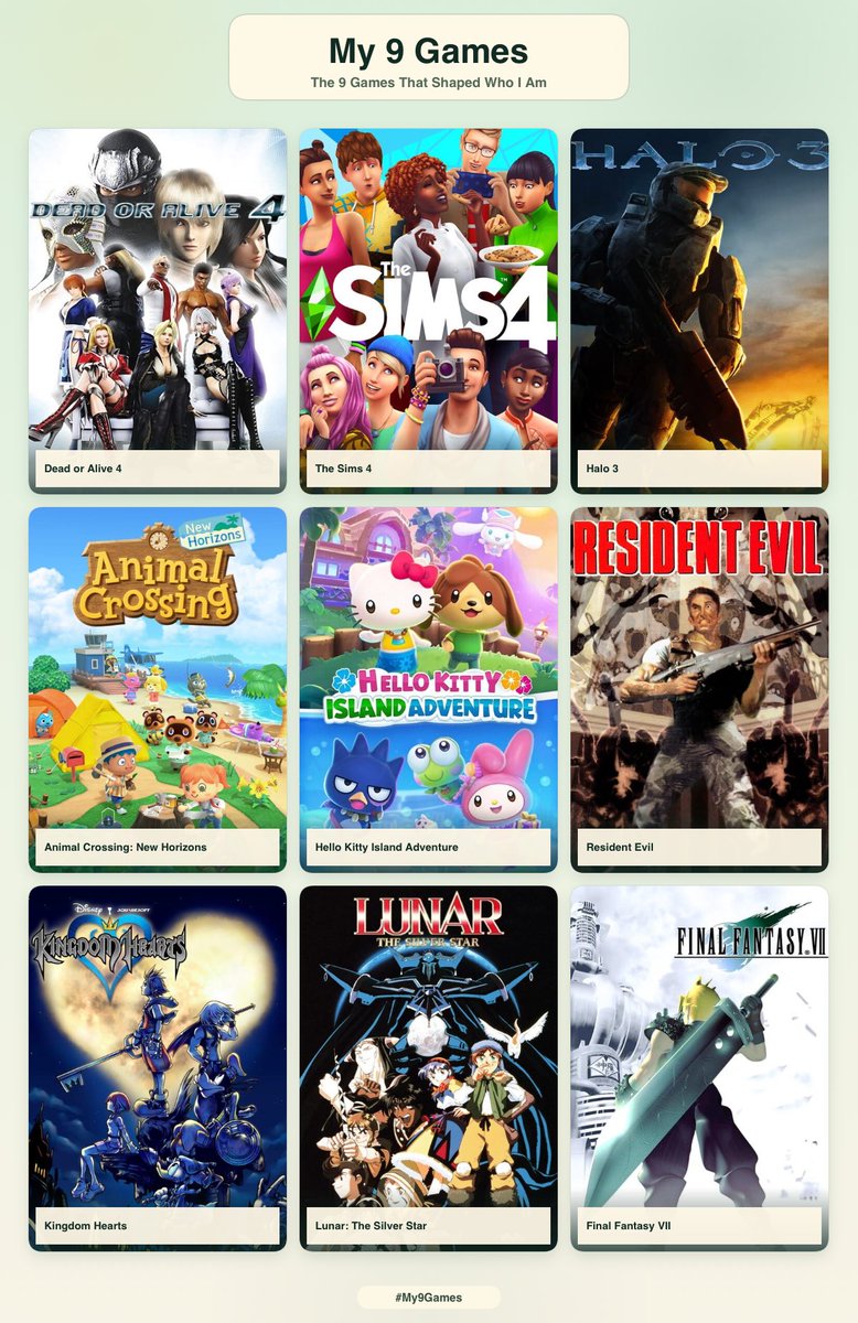 PIESEESMOON's tweet photo. me &amp; my 9 games 🙂‍↕️ https://t.co/z3EgGJj47O