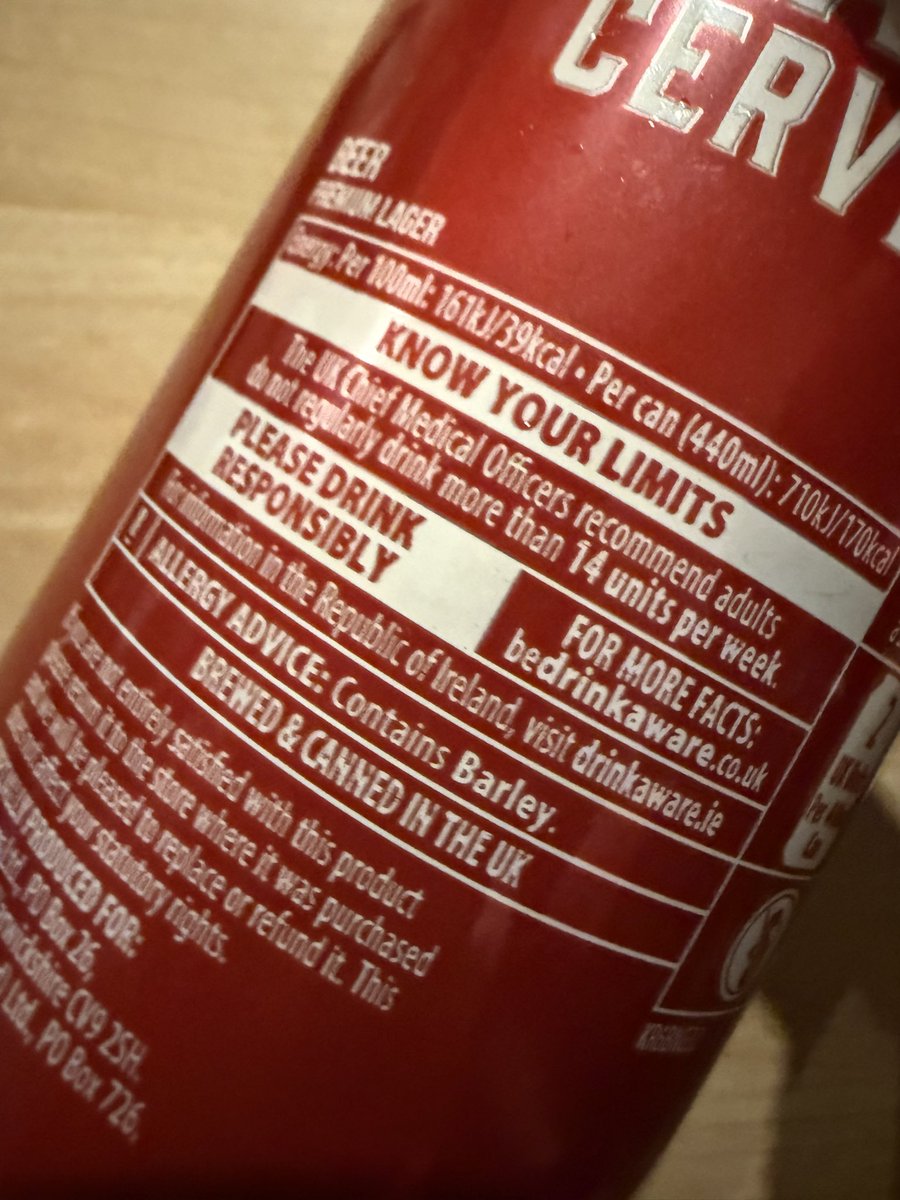 jkzzz06's tweet photo. @AldiUK thank you Aldi for keeping it quiet and ruining another half decent beer that was available in the UK. #nomoregrande for me Aldi. https://t.co/BuSKoj69TO