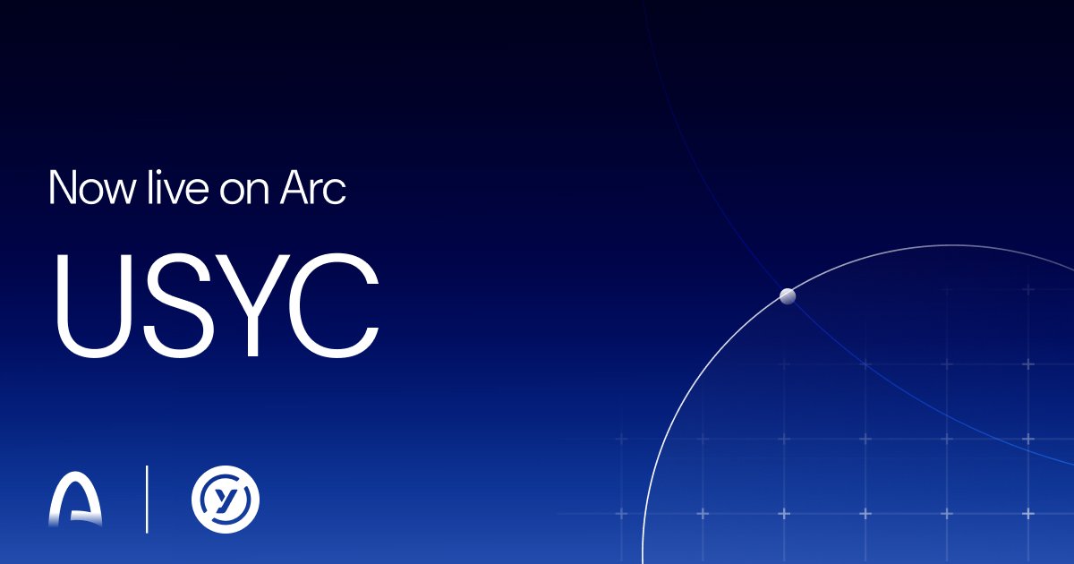 nepali_builders's tweet photo. USYC is now live on Arc.

USYC is a tokenized money market fund from Circle that brings real-world, yield-generating assets onchain.

With USYC now available on @arc, eligible institutions can bring this type of institutional-grade capital onchain and use it across financial applications, payments, and settlement.

It’s another step toward making traditional financial assets easier to move and use onchain.

Arc is slowly turning into an infrastructure layer where money and capital can actually move on the internet.