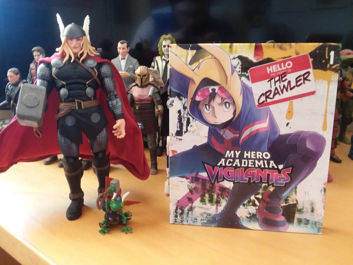 666Hellblazer's tweet photo. Birthday haul Marvel Legends Maximum Thor and My Hero Academia Vigilantes s1 https://t.co/RX7qKBRU5y