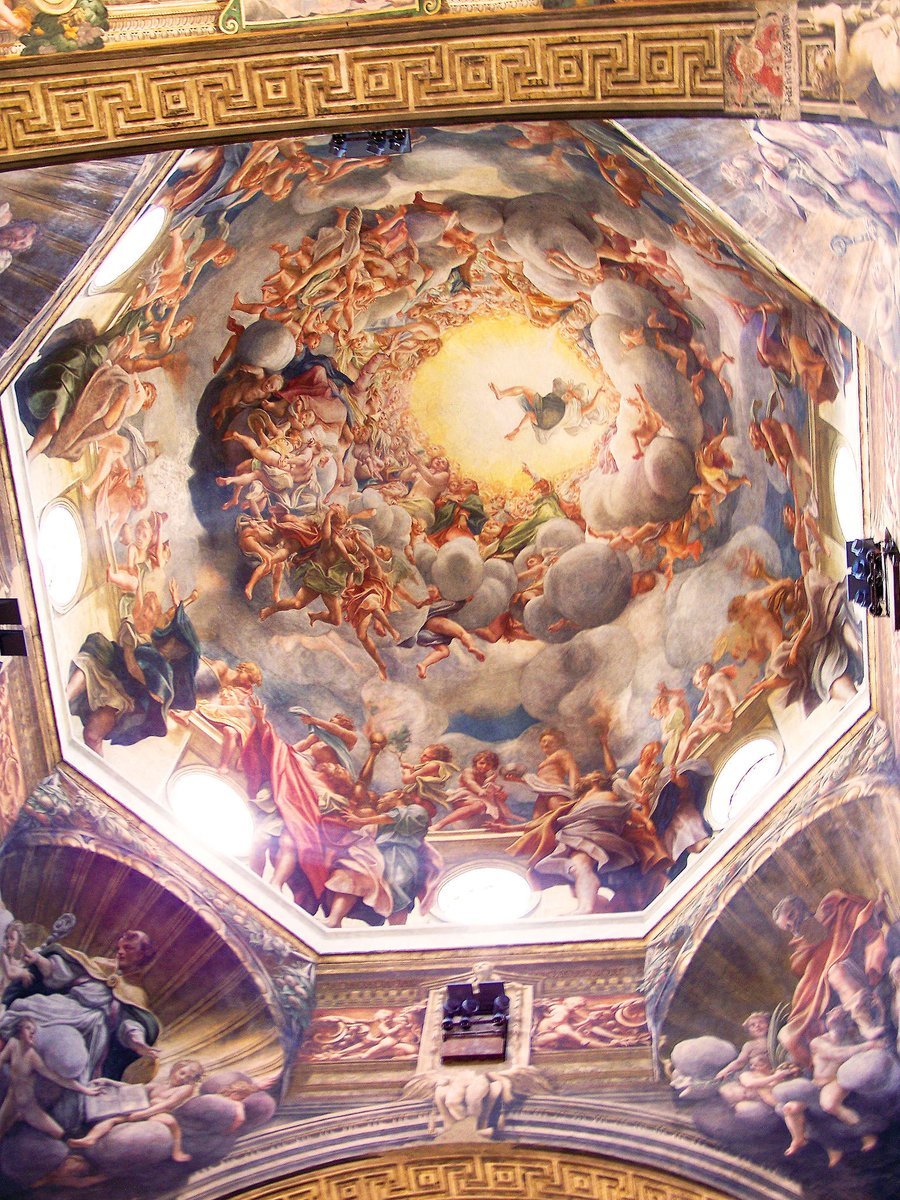 DreamlinerCo's tweet photo. The Assumption of the Virgin Mary, by Antonio da Correggio (1530) https://t.co/fm5uopu6US