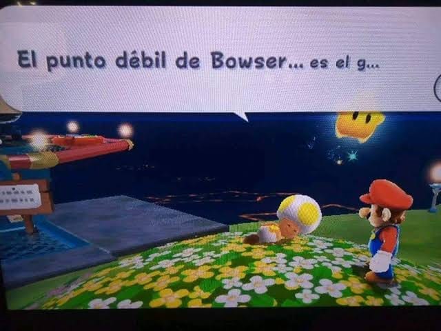 Cherry15494706's tweet photo. Que el punto debil de bowser que? https://t.co/jZf7SM5jA0