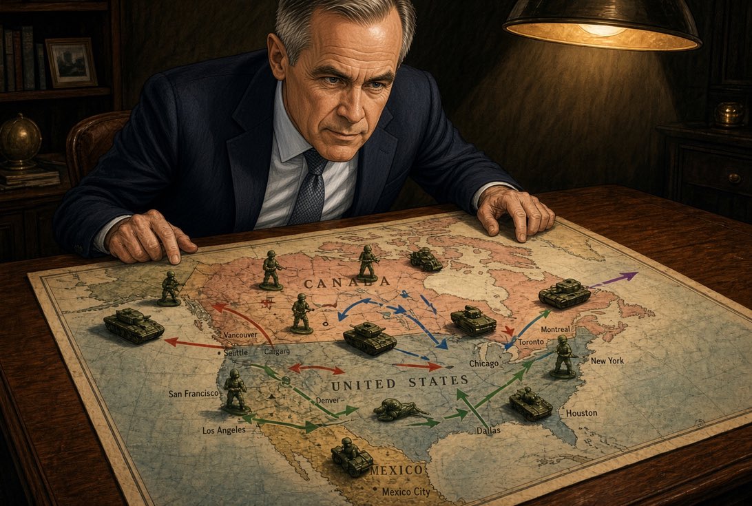 Concern70732755's tweet photo. Words can’t adequately describe the lunacy of Carney’s comments about preparing for an USA invasion ! https://t.co/1KYrB7OZ6t