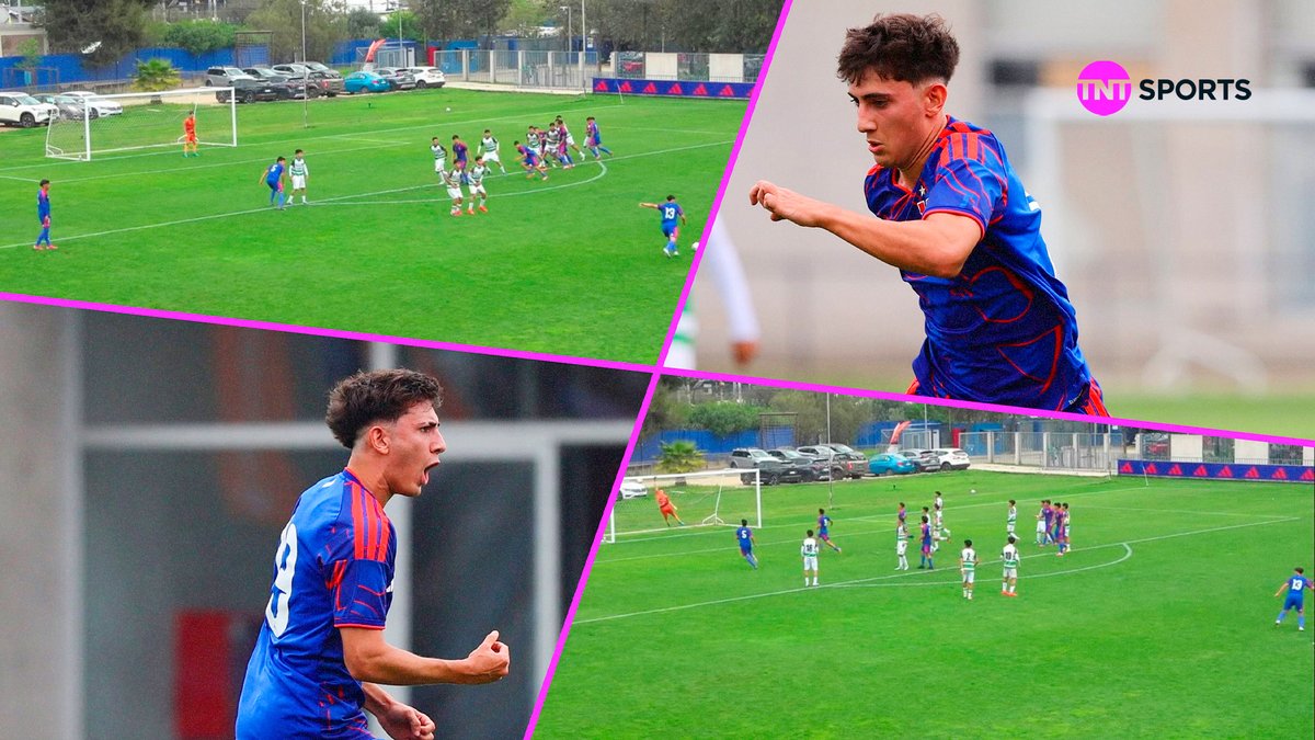 TNTSportsCL's tweet photo. 🤩⚽💙❤️ VIDEO: Valentín Montillo se luce con un recontragolazo de tiro libre en #LaU Sub 18

+ ACÁ 👉 https://t.co/7w6pSRo6jY https://t.co/fYcEgeOr6T