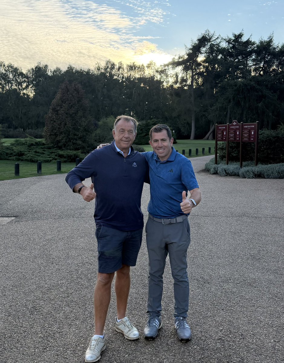 dangrieve's tweet photo. The sun has set on an amazing Captain-Pro Challenge season @WoburnGC. 

Congratulations to Captain Nick Wilson on a brilliant and special year with the club’s 50th Anniversary. 

We played some good golf between us and had a decent record. 

Thanks to everyone who took us on and the kind donations to Nick’s charity.