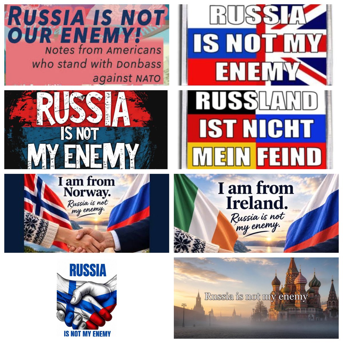 jaccocharite's tweet photo. I am Dutch, living in Moscow, married to my lovely Russian wife Irina, father to 3 Dutch and 2 Russian children, grandfather to 4 Dutch children.

Both sides want friends, not enemies

There are some people who are enemies of all but they aren't found in Russia.

Finally joined😉 https://t.co/I53JNQTlrK